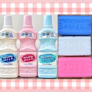 Zote Liquid & Bar Laundry Soap Detergent All New And Sealed Zote Soap